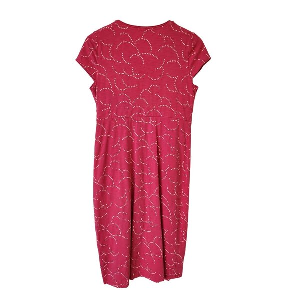 Boden Pink Faux Wrap Dress Short Sleeve Summer Business Casual Pretty Cute 10 - Picture 2 of 7